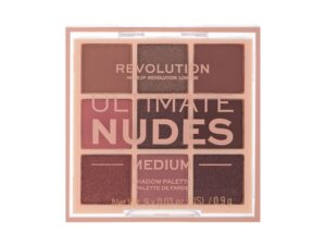 Makeup Revolution, Ultimate Nudes, Eyeshadow Palette, Medium, 8.1 g