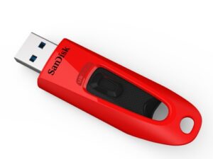 SanDisk Ultra - Jednotka USB flash - 32 GB - USB 3.0 - �erven�