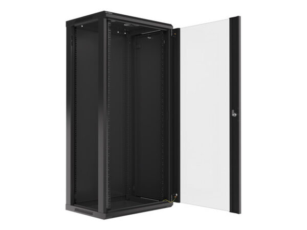 Lanberg WF01-6427-10B Wall mounted rack cabinet 27U black - Image 7
