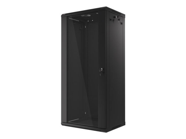 Lanberg WF01-6427-10B Wall mounted rack cabinet 27U black - Image 5
