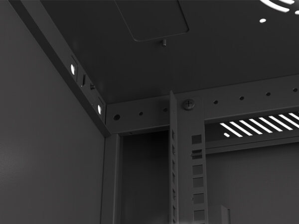 Lanberg WF01-6427-10B Wall mounted rack cabinet 27U black - Image 4