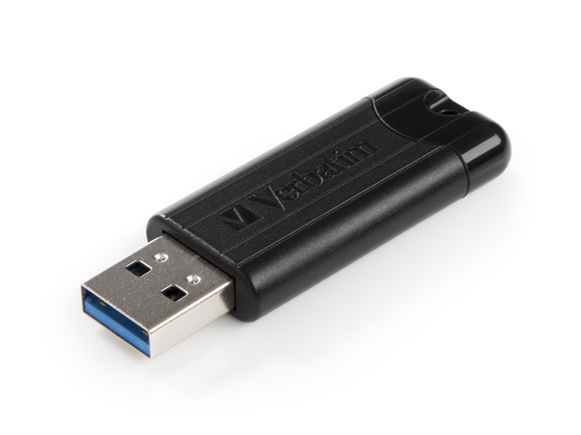 MEMORIE USB VERBATIM PINSTRIPE 64GB NEGRU USB 3.0 "49318" (TIMBRU VERDE 0.03 LEI) - Image 3