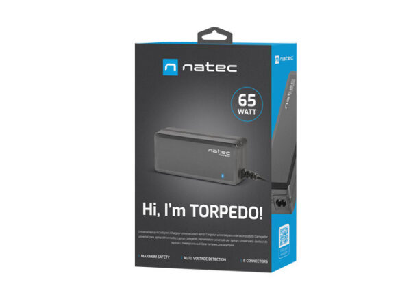 POWER SUPPLY CHARGER NATEC TORPEDO UNI-70 70W FOR LAPTOPS - Image 7