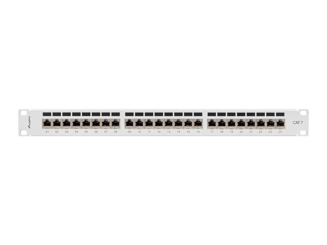 Lanberg Patch Panel 24 port 1U 19" kat.7 FTP ekranowany szary - Image 2