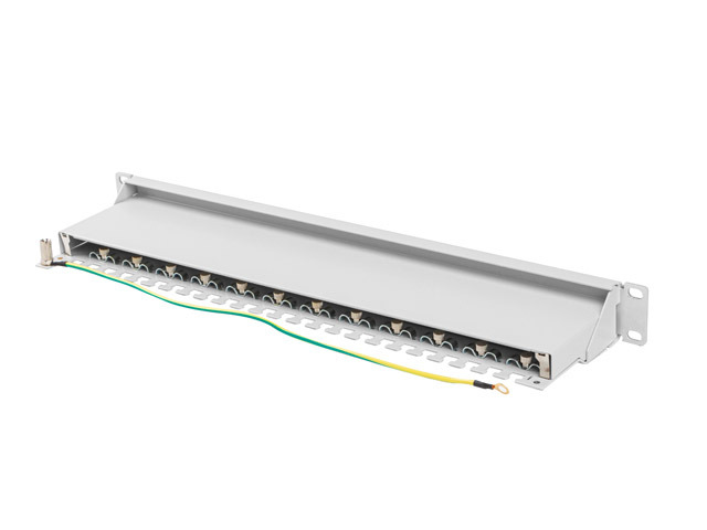 Lanberg Patch Panel 24 port 1U 19" kat.7 FTP ekranowany szary - Image 4