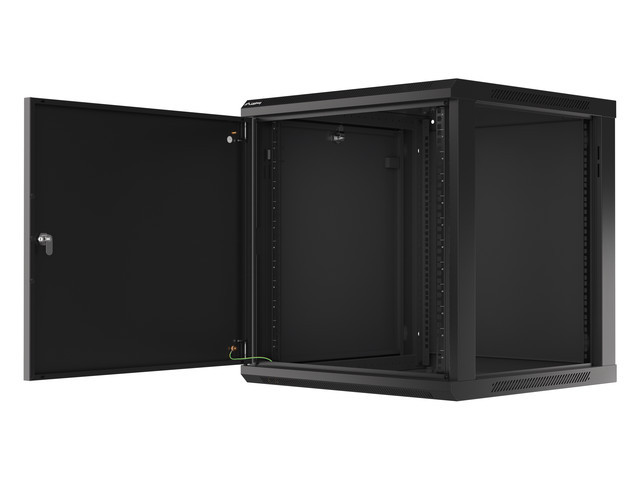 Lanberg WF01-6612-00B rack cabinet 12U Wall mounted rack Black - Image 10