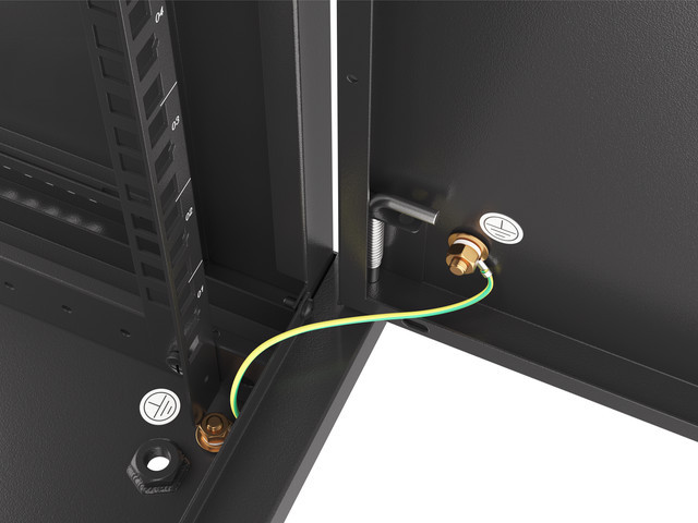 Lanberg WF01-6612-00B rack cabinet 12U Wall mounted rack Black - Image 2