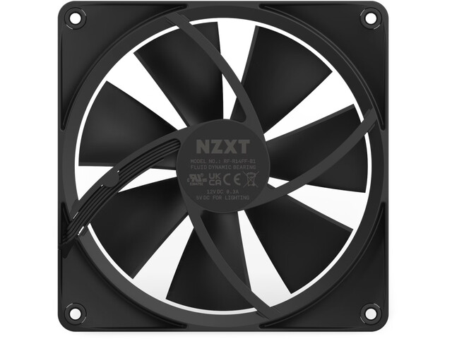 NZXT F140 RGB 140mm Black Single - Image 2