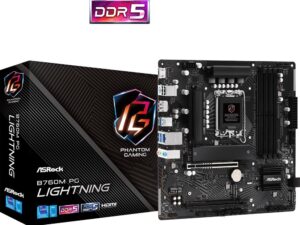 ASROCK MB B760  4 x DDR5 1 x HDMI Port 1 x DisplayPort 1.4 1 x Hyper M.2 4 x SATA3 Micro ATX