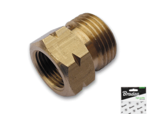 Adapter  21,8L male / 3/8" L female - BRASS