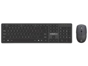 Zestaw bezprzewodowy klawiatura + mysz MAXIM 2,4GHz, zasięg 10m nano odbiornik USB 104 klawisze QWERTY