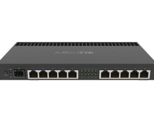 Mikrotik Wired Ethernet Router RB4011iGS+RM, Quad-core 1.4Ghz CPU, 1GB RAM, 512 MB, 1xSFP+, 1xSerial console port, PCB Temperature and Voltage Monitor, IP20, Cage and Desktop Case with Rack Ears, RouterOS L5 | Enthernet Router | RB4011iGS+RM | No Wi-Fi | 10/100/1000 Mbit/s | Ethernet LAN (RJ-45) ports 10 | Mesh Support No | MU-MiMO No | No mobile broadband | Antenna type No antenna | 12 month(s)