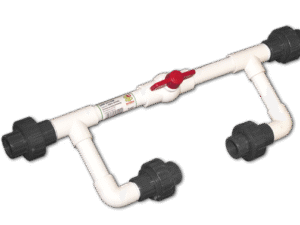 Bypass assembly for injector, 1" female threads