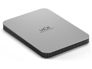 LaCie external hard drive 5TB Mobile Drive USB-C (2022), moon silver