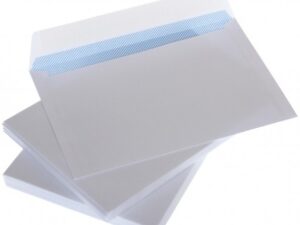 Envelopes with stripe C65 114x229 mm ,white 80g , Box 1000 pcs.