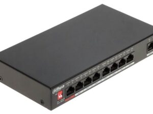 Switch|DAHUA|Type L2|Desktop/pedestal|Rack|1x10Base-T / 100Base-TX / 1000Base-T|PoE ports 8|96 Watts|DH-PFS3009-8ET1GT-96-V2