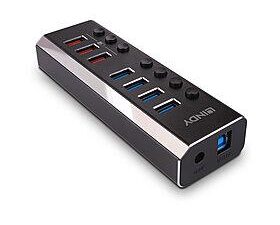 Hub Lindy 7 Port USB 3.0 3x QuickCharge
