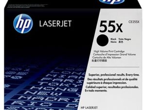 Dual-Pack Original HP Black, nr.55X, pentru M521|M525|P3010|P3011|P3015, 2x12.5K, (timbru verde 1.2 lei) , "CE255XD"