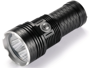 Taktinis 4-ių LED Rankinis Žibintas Dive Light XHP70, Atsparus Vandeniui iki 200m