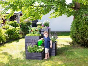 ERGO Quadro raised bed 80 x 80cm L