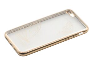 Tellur Cover Silicone for iPhone 7 Butterfly gold
