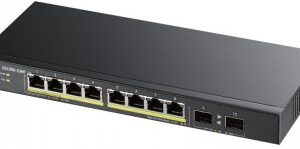 Switch ZYXEL GS1900-10HP, 8 Ports Managed, Gigabit