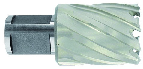 HSS Сore Drill Ø17X60X30 mm, short series. Weldon shank Ø19 mm. Bright, uncoated