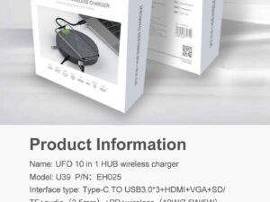 Devia UFO 10in1 HUB wireless charger gray