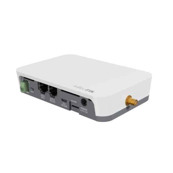 MikroTik KNOT IoT Gateway  LoRa, CAT-M/NB, Bluetooth, GPS, 2x LAN, 1x SIM, microUSB, 2.4 GHz b/g/n, L4