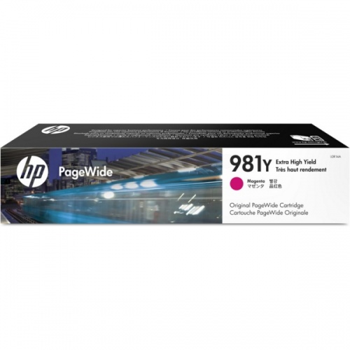 Cartus Cerneala Original HP Magenta, nr.981Y, pentru PageWide E58650|556|586, 20K, (timbru verde 0.15 lei), "L0R14A"
