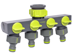 LIME LINE 4-way splitter with valves - cart