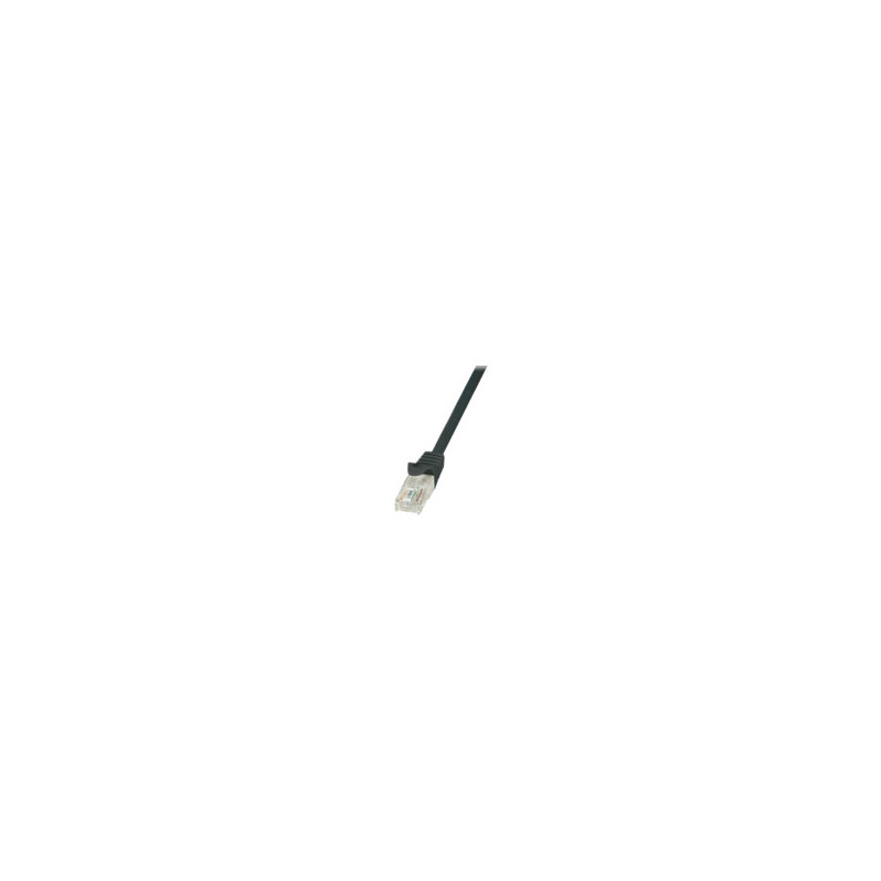 PATCH CORD UTP LOGILINK Cat5e, cupru-aluminiu, 0.5 m, negru, AWG26, "CP1023U" (timbru verde 0.08 lei)