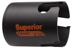 Multi construction holesaw Superior 76mm with carbide tips, depth 71mm