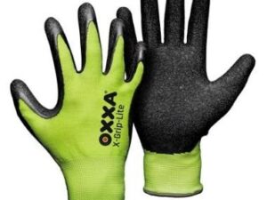 Nylon gloves with latex coating OXXA X-Grip-Lite 51-025, yellow, size 9/L