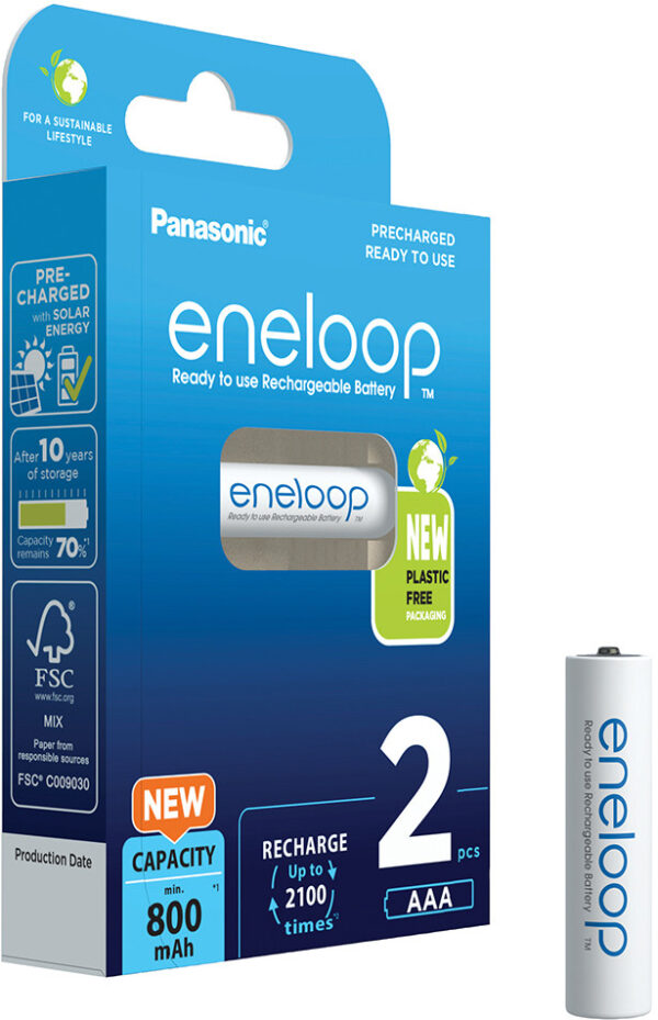Akumulator Eneloop AAA 800 mAh 2 sztuki - Image 2
