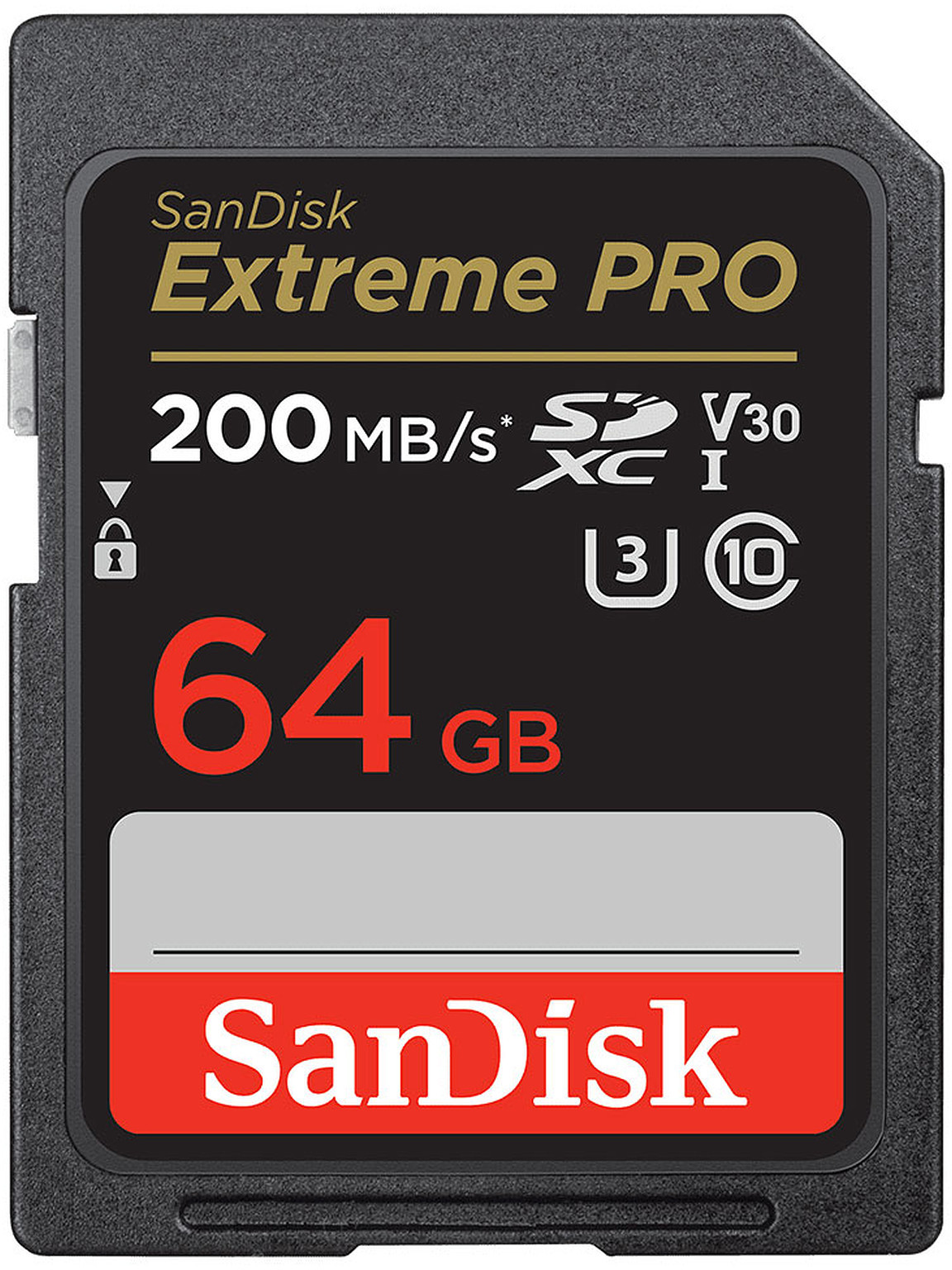 SanDisk Extreme PRO 64GB SDXC Memory Card + 2 years RescuePRO Deluxe up to 200MB/s & 90MB/s Read/Write speeds, UHS-I, Class 10, U3, V30