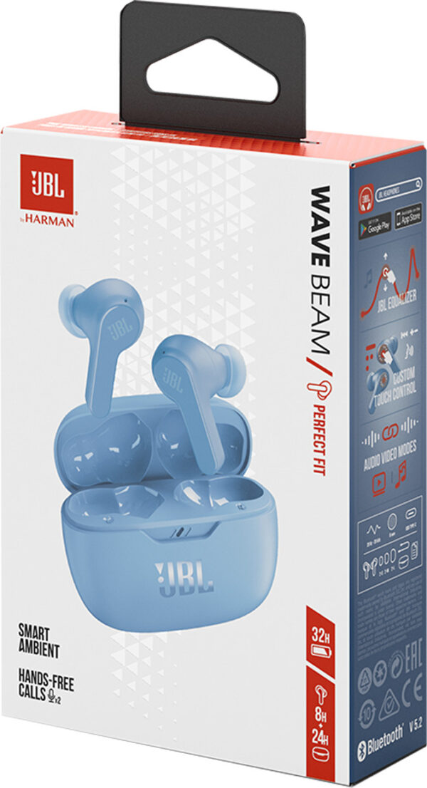 (V) JBL wave in-ear austiņas ar Bluetooth, zilas - Image 5