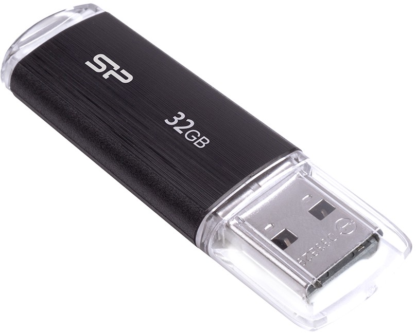 USB Flash Drive SP, Ultima U02, 2.0, 32GB, Negru "SP032GBUF2U02V1K" (timbru verde 0.03 lei)