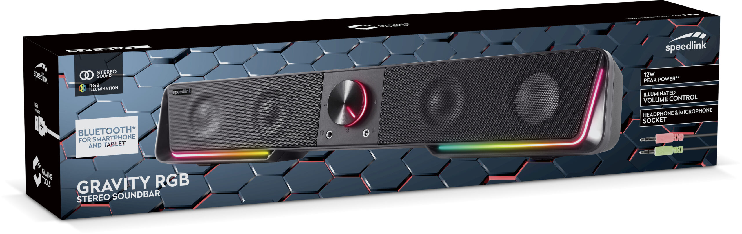 Speedlink soundbar Gravity RGB (SL-830200-BK)