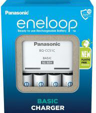 Panasonic eneloop charger BQ-CC51 + 4x2000mAh