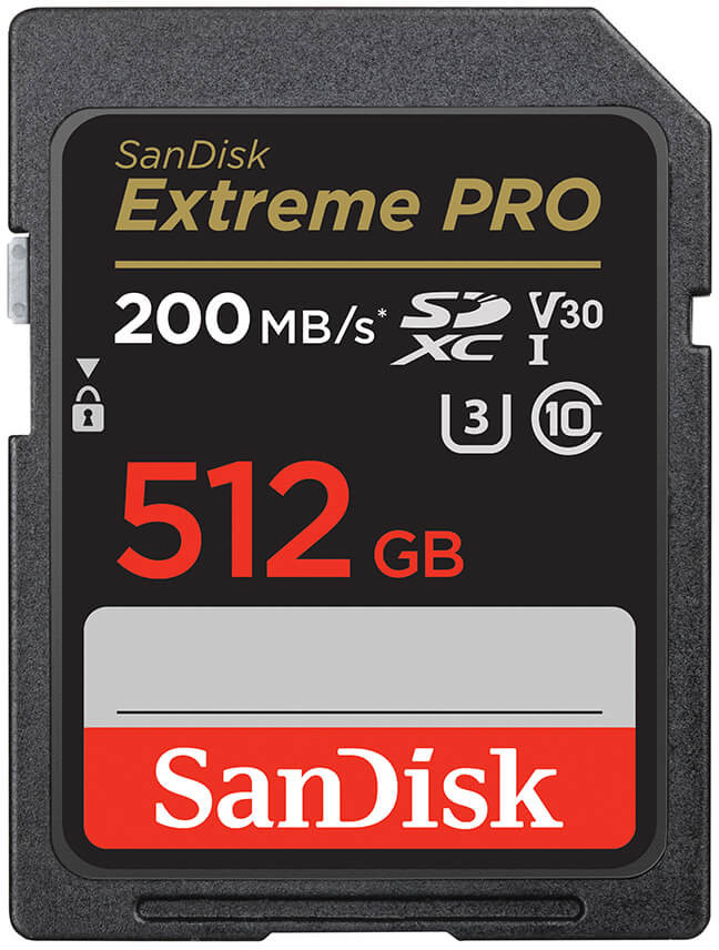 SanDisk Extreme PRO 512 GB SDXC Class 10