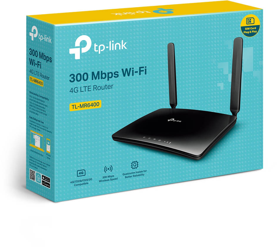 TP-LINK TL-MR6400 300Mbps Wireless N 4G LTE Router, build-in 150Mbps 4G LTE modem V4 - Image 5