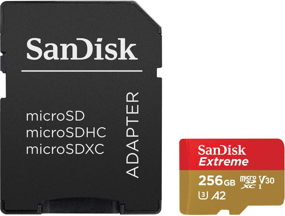 Memory card SANDISK Extreme microSDXC, 256GB