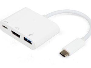 Vivanco adapter USB-C - HDMI 3in1, white (34293)