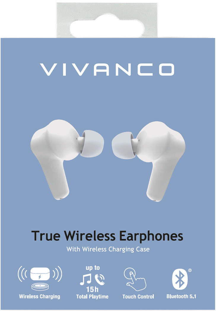 Vivanco wireless earbuds Comfort Pair TWS, white (62599) - Image 4