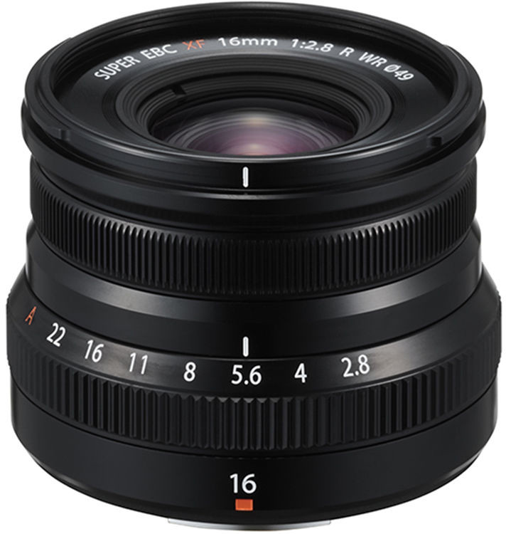 Fujifilm Fujinon XF 16mm f/2.8 R WR lens, black