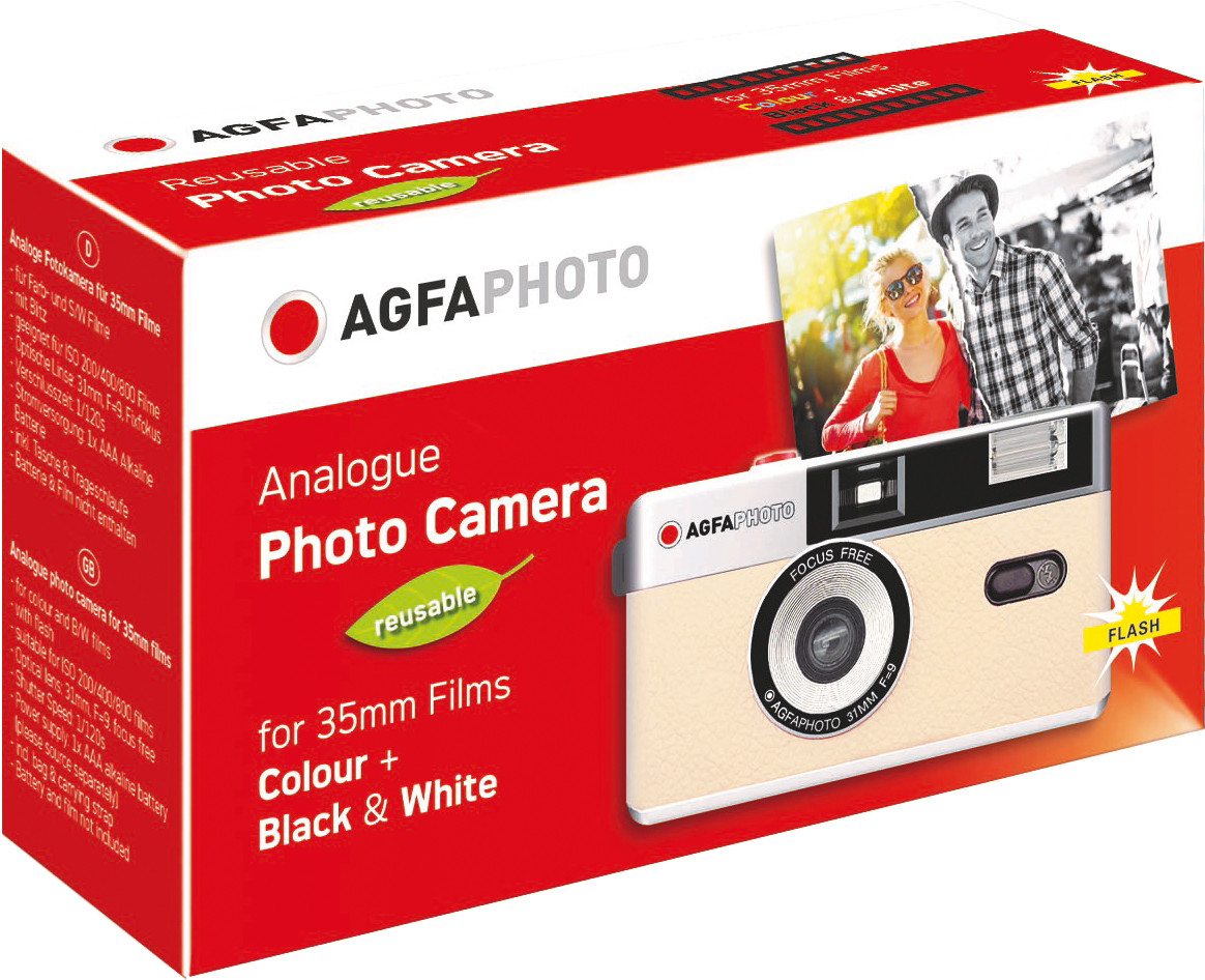 Agfaphoto reusable camera 35mm, beige - Image 2