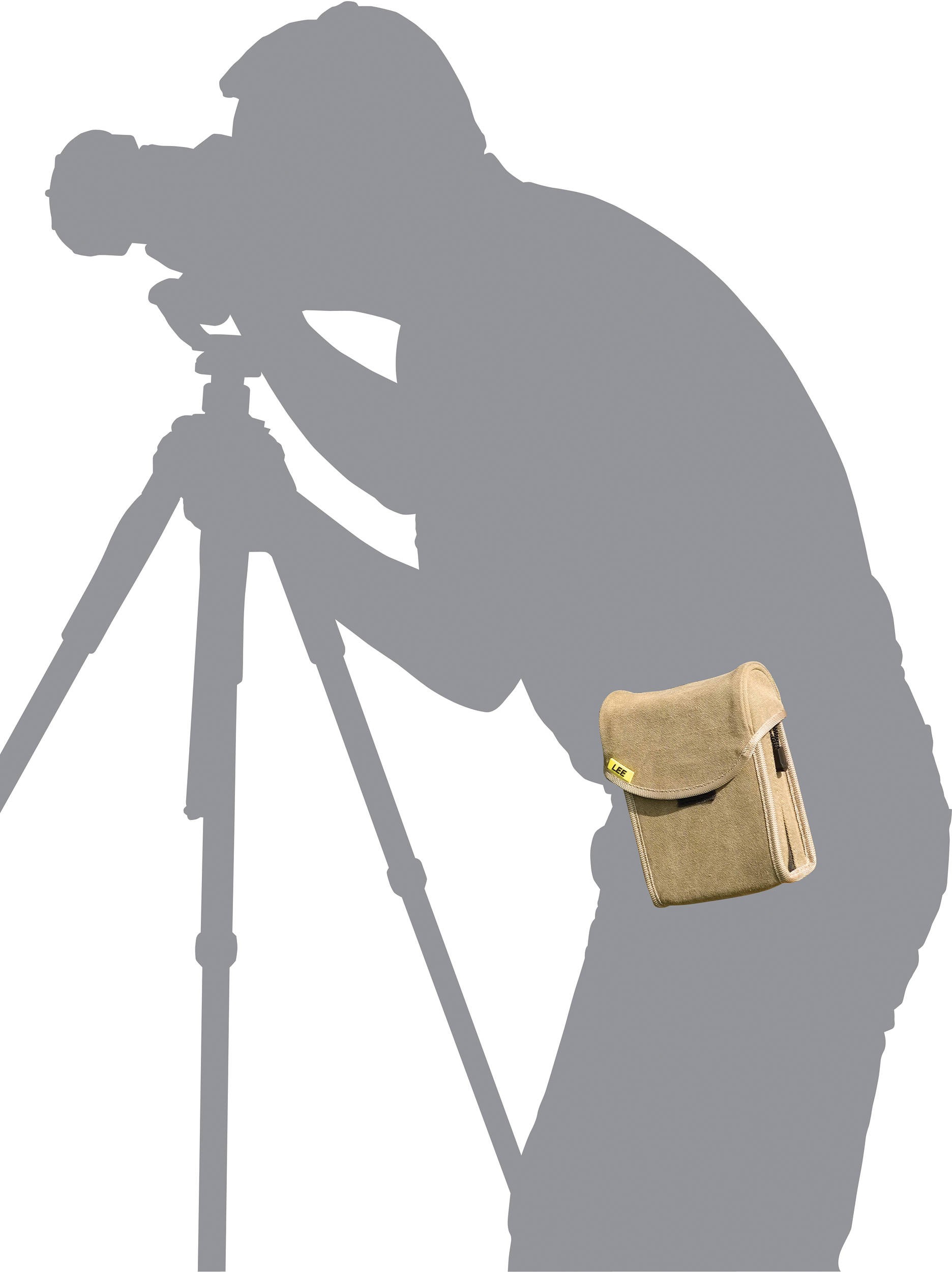 Lee filter pouch for 10 filters, beige
