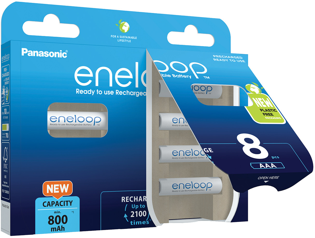 Panasonic eneloop rechargeable battery AAA 800 8BP - Image 2