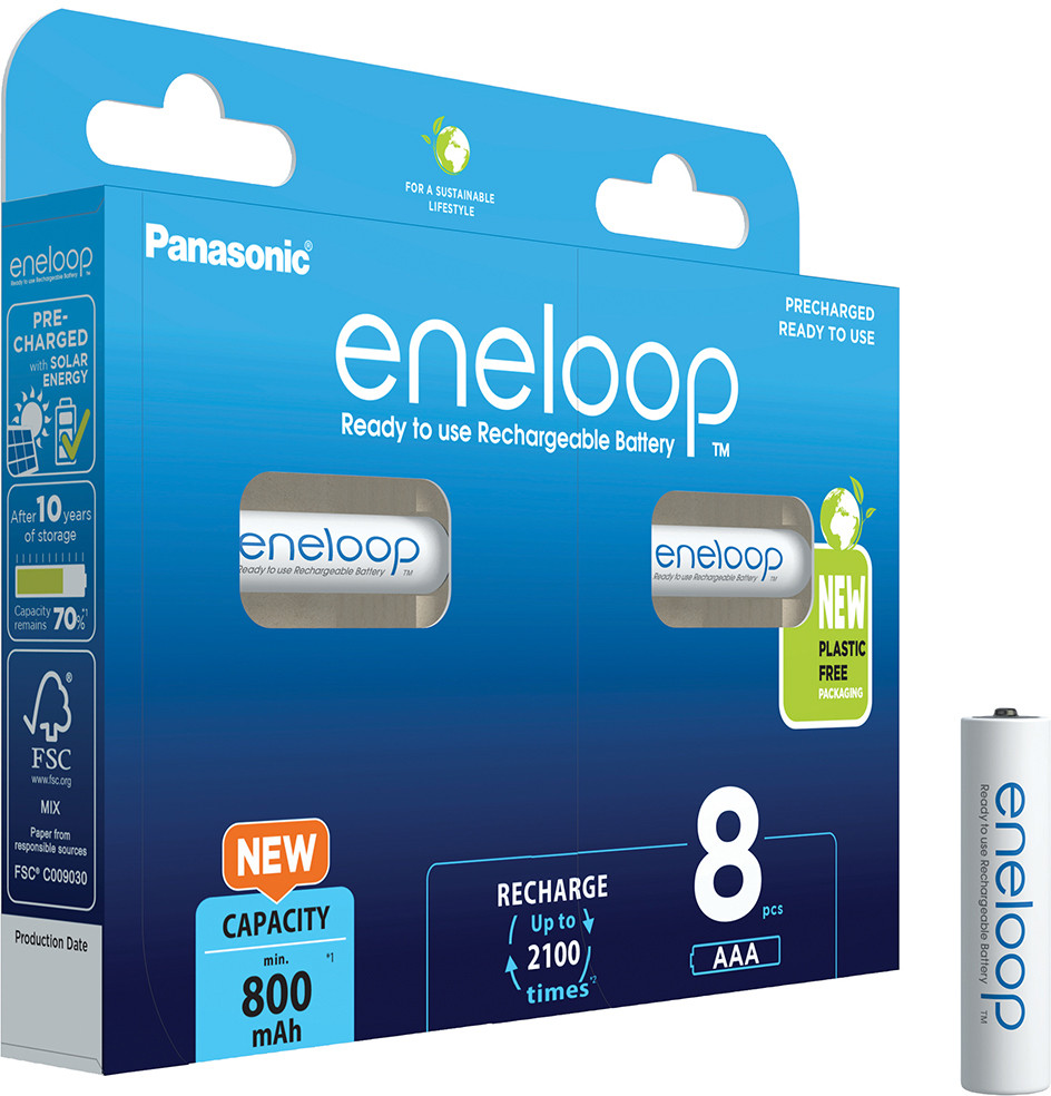 Panasonic eneloop rechargeable battery AAA 800 8BP - Image 3
